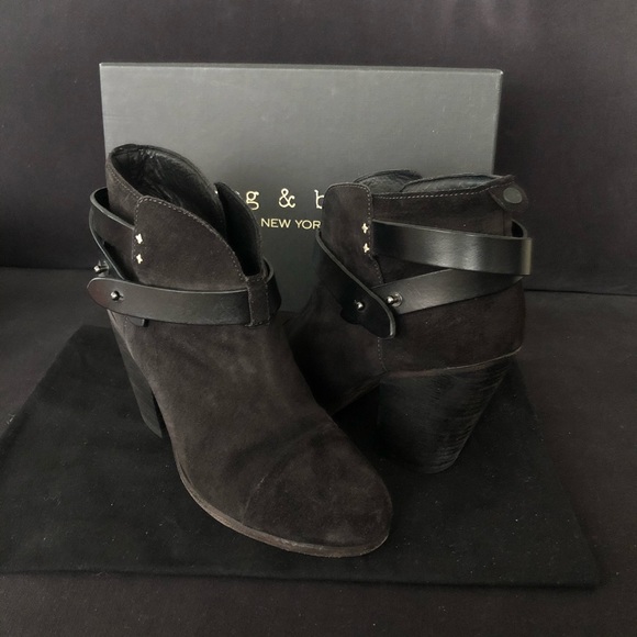 Rag & Bone Asphalt Suede Harrow Boot - Picture 1 of 5